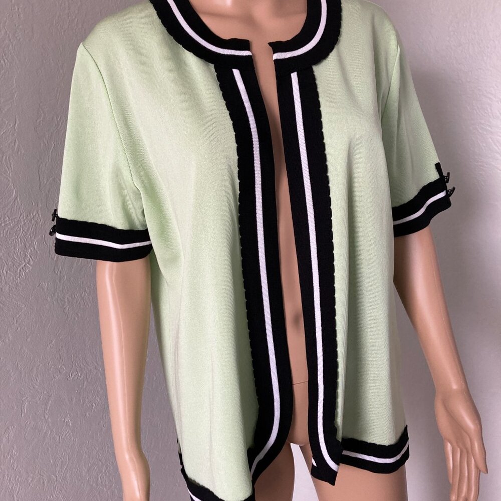 Exclusively Misook Green Jacket Extra Large Xl - image 2